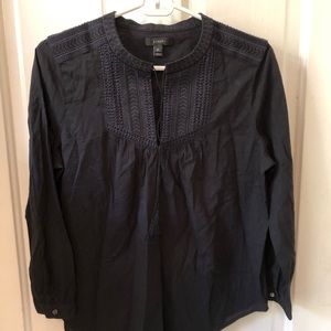 J. Crew Black Blouse (petite)